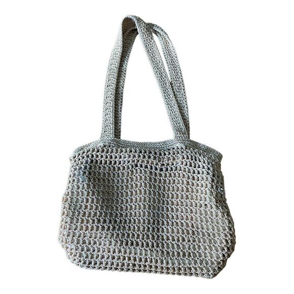 The SAK Tan & Gold Crochet ZIp Inner & Outer Pockets Shoulder bag - Picture 2 of 16